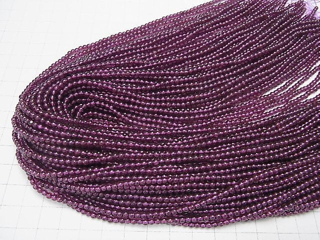 Indien Granat AAA Runde 3mm 1 Strang Perlen (ca. 37 cm/15 Zoll)