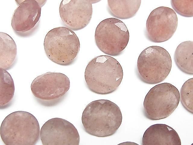 Hochwertiger rosa Epidot AA++ loser Stein runder facettierter 10x10mm 5 Stück