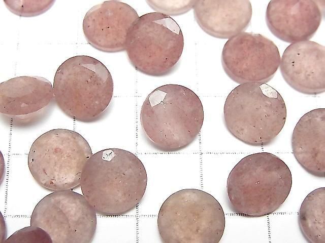 Hochwertiger rosa Epidot AA++ loser Stein runder facettierter 10x10mm 5 Stück