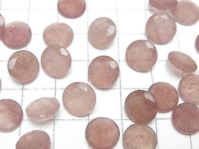 Hochwertiger rosa Epidot AA++ loser Stein runder facettierter 10x10mm 5 Stück