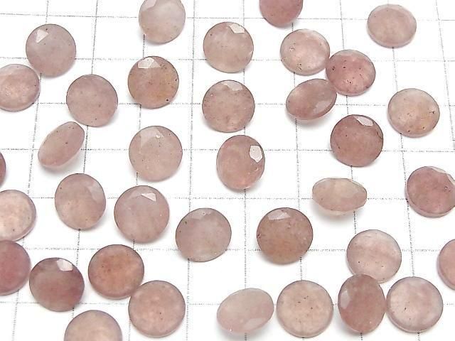 Hochwertiger rosa Epidot AA++ loser Stein runder facettierter 10x10mm 5 Stück