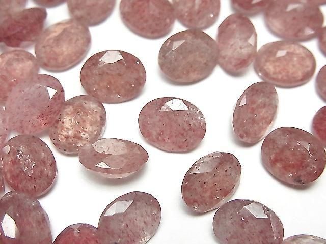 Hochwertiger rosa Epidot AAA loser Stein ovaler facettierter 10x8mm 3 Stück
