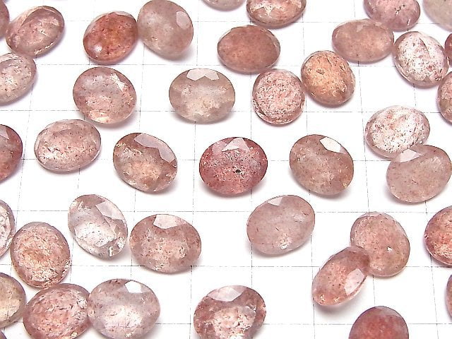 Hochwertiger rosa Epidot AAA unbohrter ovaler facettierter 12x10mm 4 Stück
