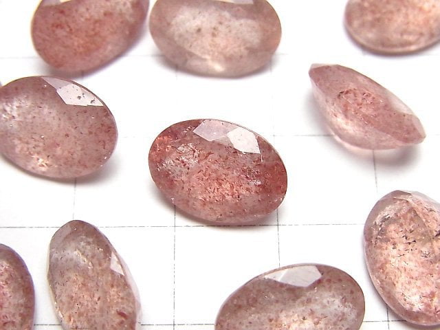 Hochwertiger rosa Epidot AAA unbohrter ovaler facettierter 14x10mm 3 Stück