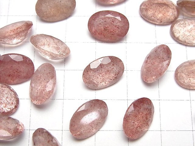 Hochwertiger rosa Epidot AAA unbohrter ovaler facettierter 14x10mm 3 Stück