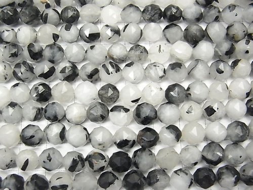 High quality! 1strand $9.79! Tourmaline Quartz AA Star Faceted Round 8mm 1strand beads (aprx.15inch / 36cm)