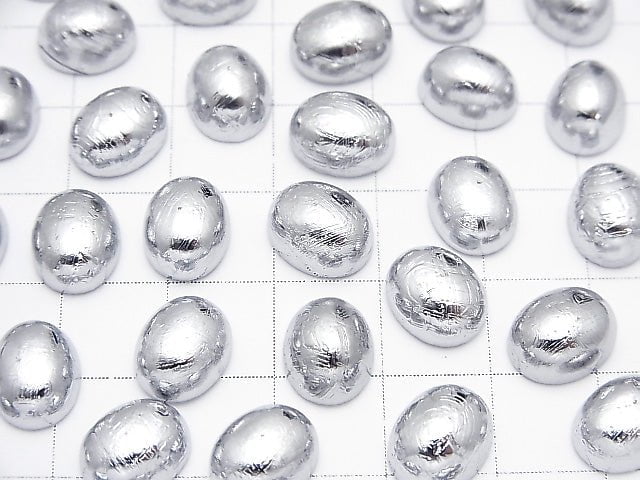 Meteorite (Muonionalusta ) Oval Cabochon 10x8mm 1pc