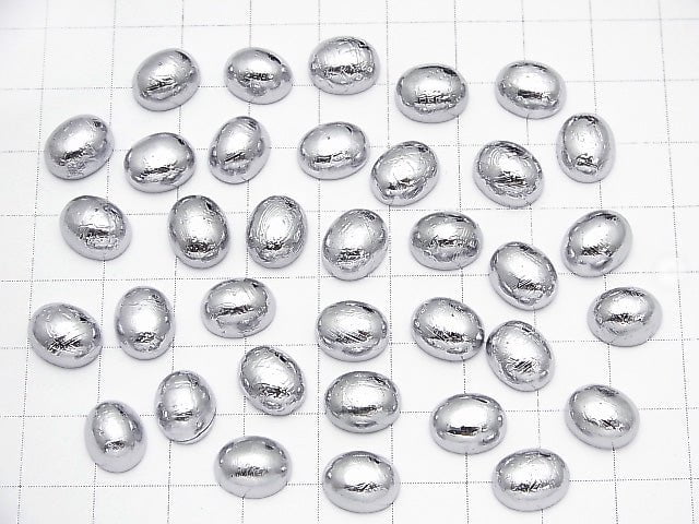 Meteorite (Muonionalusta ) Oval Cabochon 10x8mm 1pc
