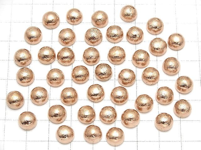 Meteoriten (Muonionalusta) runder Cabochon 8x8mm Roségold 1 Stück