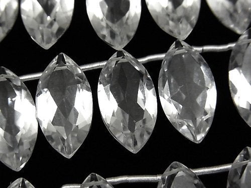 Crystal Quartz, Marquise Gemstone Beads