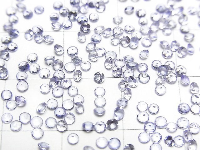 Hochwertiger Tansanit AAA unbohrter runder facettierter 2x2x1mm 25 Stück 6,79 $!