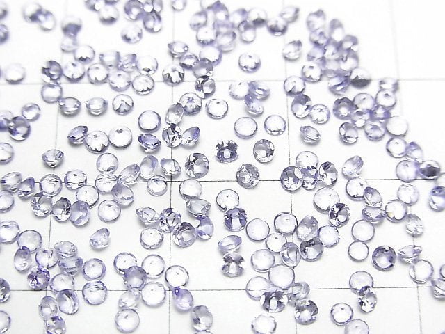 Hochwertiger Tansanit AAA unbohrter runder facettierter 2x2x1mm 25 Stück 6,79 $!