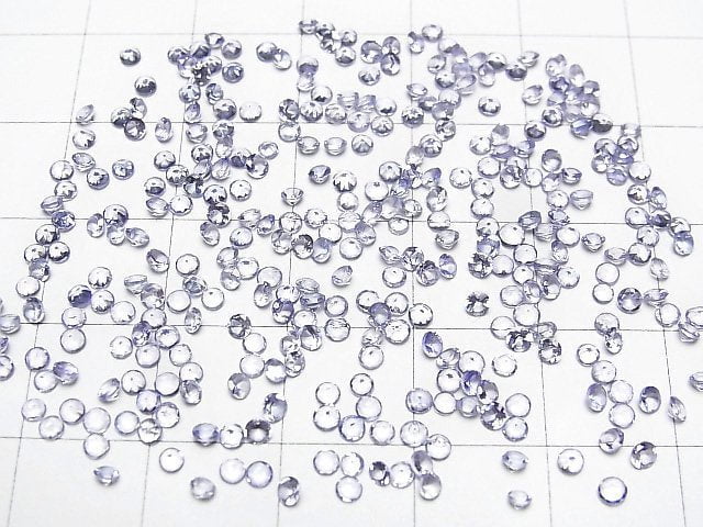 Hochwertiger Tansanit AAA unbohrter runder facettierter 2x2x1mm 25 Stück 6,79 $!