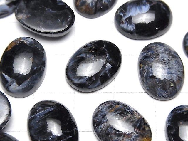 Blauer Pietersit AAA ovaler Cabochon 16x12mm 1 Stück