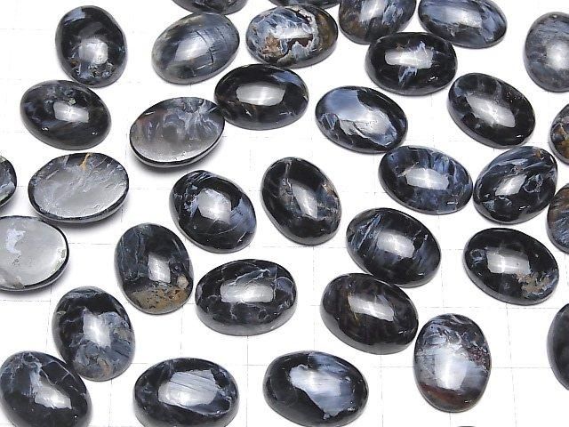 Blauer Pietersit AAA ovaler Cabochon 16x12mm 1 Stück