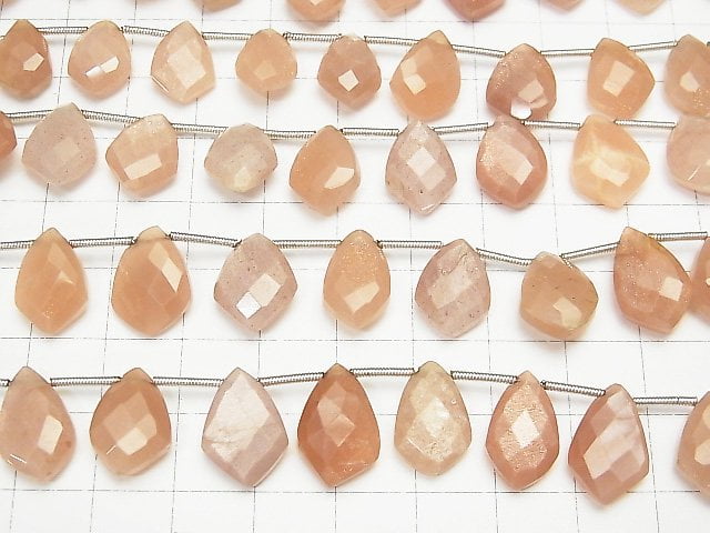 Oranger Mondstein AA++ facettierte Marquise 1strang Perlen (16 Stück)