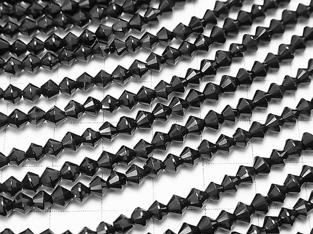 Onyx AAA Abacus Faceted Round 4mm 1strand beads (aprx.15inch / 36cm)