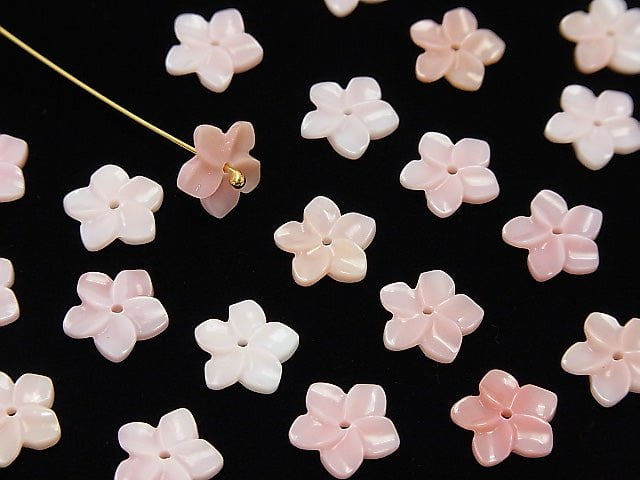 Königin Conch-Schale AAA Blumen-Schnitzerei 10mm Mittelbohrung 2 Stück