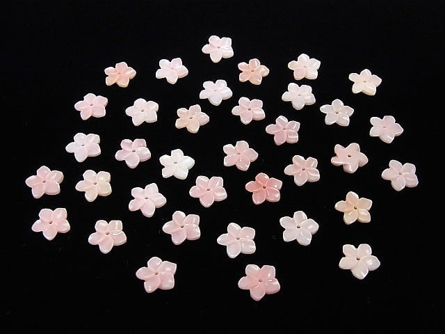 Königin Conch-Schale AAA Blumen-Schnitzerei 10mm Mittelbohrung 2 Stück