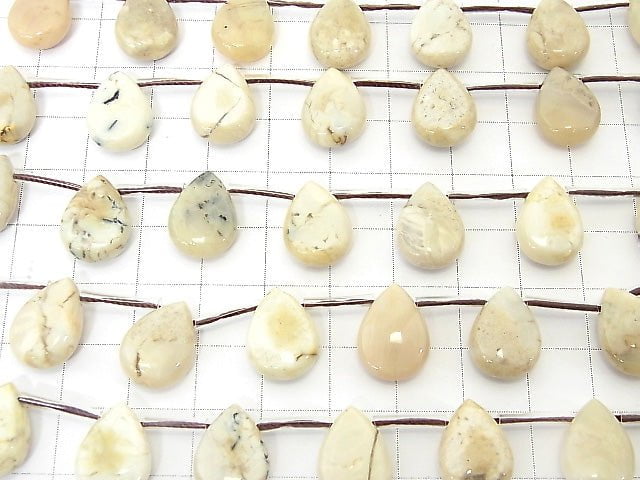 1strand $12.99! African Opal Pear shape (Smooth) 14x10x6mm 1strand beads (aprx.15inch/38cm)