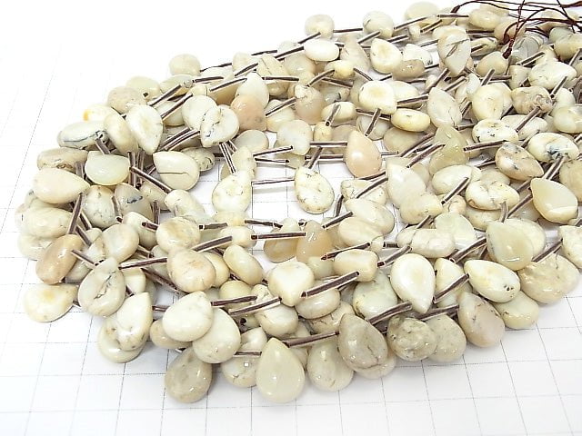 1strand $12.99! African Opal Pear shape (Smooth) 14x10x6mm 1strand beads (aprx.15inch/38cm)