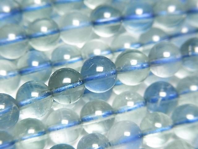 藍綠螢石 AAA 圓珠 6mm 半串或一串 (約 15 英吋/36 公分)