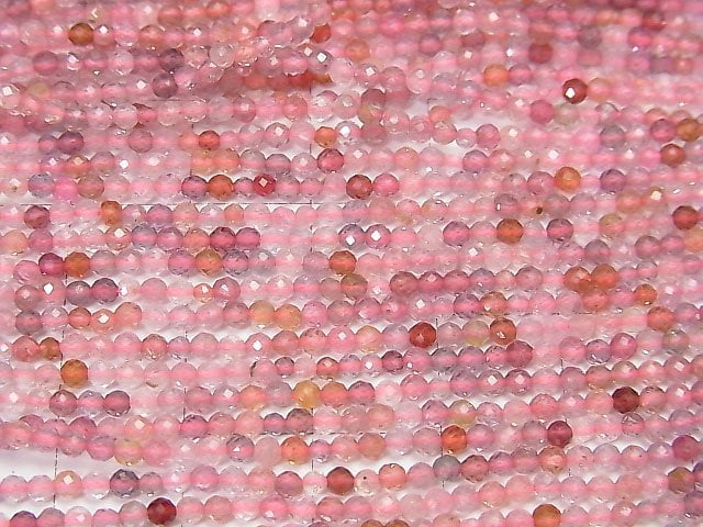 Hochwertiger Multicolor Spinell AAA facettiert rund 2mm 1strang Perlen (ca. 15 Zoll / 38 cm)