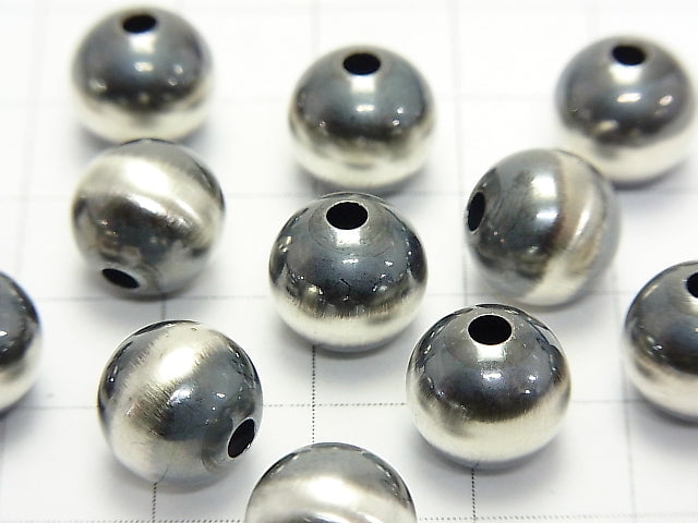 Silver925 Navajo Pearl Round 10mm 2pcs