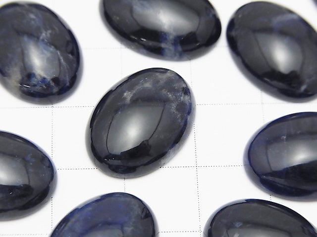 Sodalite AA++ Oval Cabochon 18x13mm 2pcs