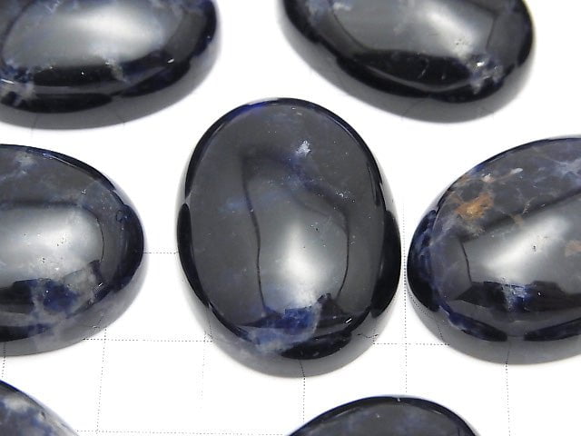 Sodalite AA++ Oval Cabochon 30x22mm 1pc $3.79!