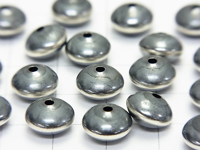 Silver925 Navajo Pearl Abacus (Rondelle) 9x6mm 1pc