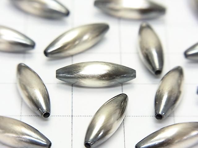 Silver 925 Navajo Pearl Rice 15x5mm 2pcs
