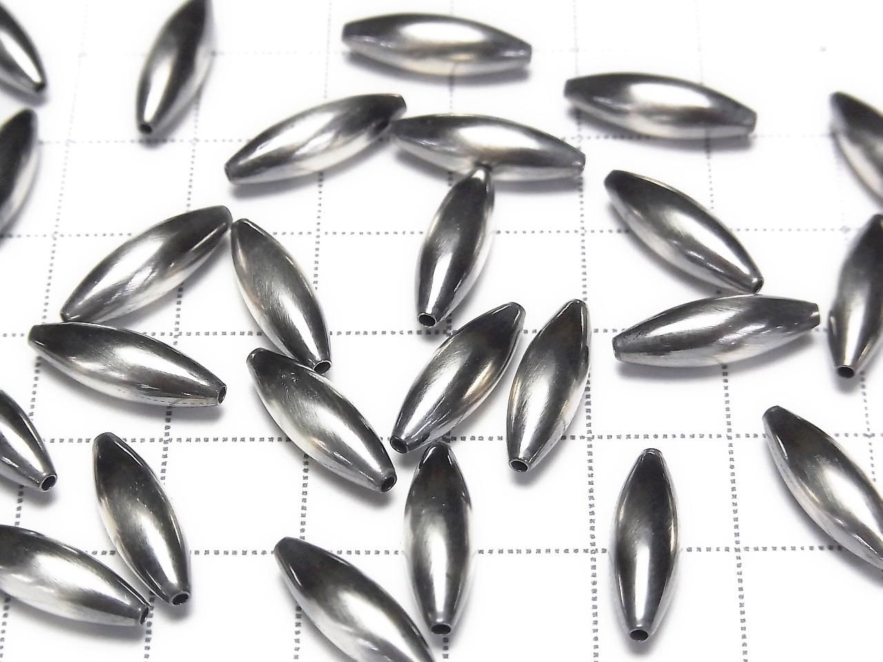 Argent 925 Perle Navajo Riz 15x5mm 2pcs