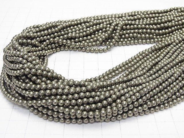 黃鐵礦 AAA 圓珠 3mm 1串 (約 15 英寸/36 公分)