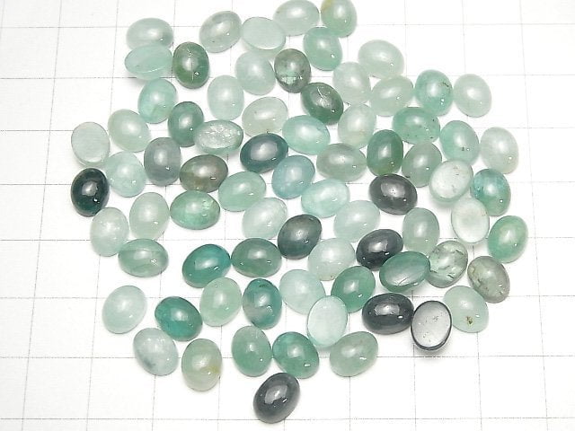 Grandidierit AA++ Oval Cabochon 8x6mm 2 Stück