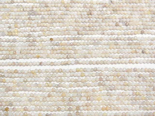 Hochwertig! Australischer Edelopal AA+ facettierter runder 2mm halbe oder 1 Strang Perlen (ca. 15 Zoll / 38 cm)