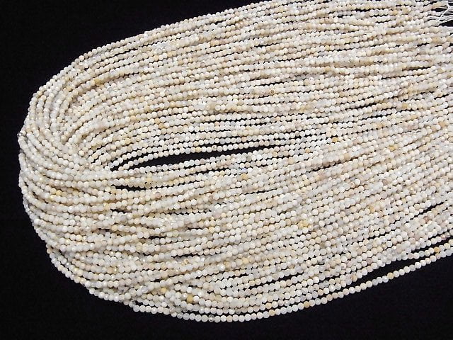 Hochwertig! Australischer Edelopal AA+ facettierter runder 2mm halbe oder 1 Strang Perlen (ca. 15 Zoll / 38 cm)