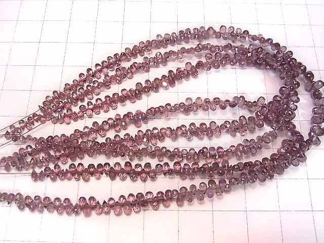 Hochwertig Farbwechselnder Granat AAA Tropfen facettiert Briolette halbe oder 1Strang Perlen (ca. 7 Zoll/18 cm)