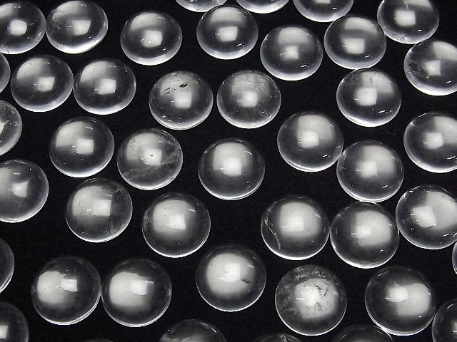 Kristall AA++ Rund Cabochon 18x18mm 2 Stück