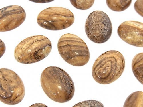 Cabochon, Jasper Gemstone Beads