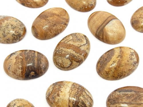 Cabochon, Jasper Gemstone Beads