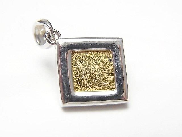隕石 (Muonionalusta) 金字塔吊墜 16x16mm 黃金 1件 銀925