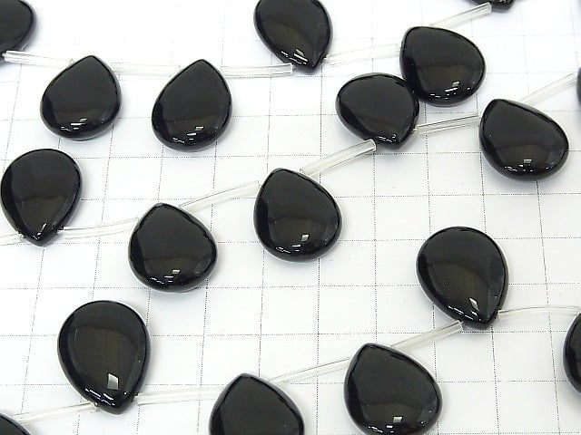 Onyx Pear shape (Smooth) 20x15x7mm half or 1strand beads (aprx.15inch/36cm)