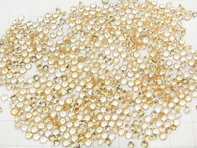 Hochwertiger Citrin AAA Lose Stein Rund Facettiert 3x3mm 10 Stück