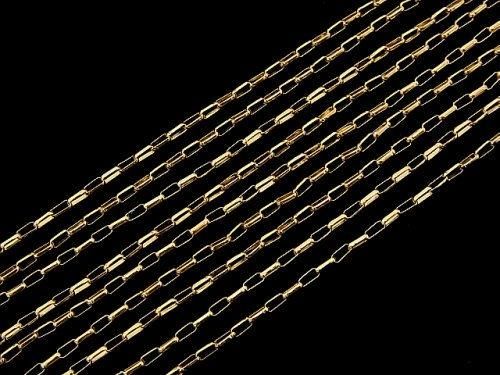 Chaîne rolo ovale 14KGF 3,0x1,4mm 10cm