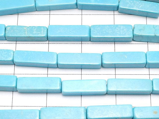 1strand $4.79! Magnesite Turquoise 4Faceted Faceted Tube 13x4x4mm 1strand beads (aprx.15inch/38cm)