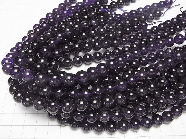 Amethyst AA rund 10mm 1 Strang Perlen (ca. 15 Zoll / 37 cm)