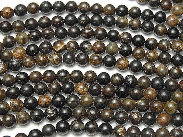 1strand $9.79! Biotite Round 8mm 1strand beads (aprx.15inch/38cm)