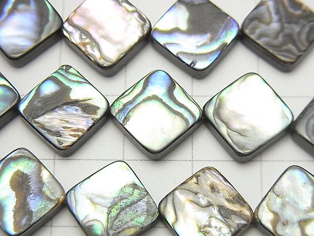 Abalone Shell Diamond 12x12mm1/4 or 1strand beads (aprx.15inch/37cm)