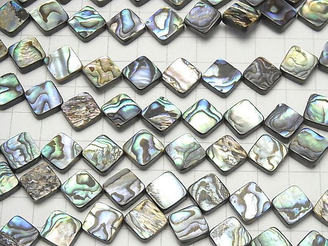 Abalone Shell Diamond 12x12mm1/4 or 1strand beads (aprx.15inch/37cm)
